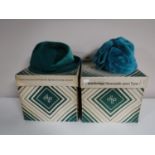 Seven Bainbridge hat boxes containing fourteen vintage hats