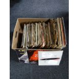 Two boxes containing LP's and 78's, easy listening, classical,