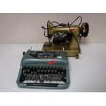 A vintage Imperial typewriter,