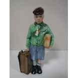 A Royal Doulton figure, The Boy Evacuee HN 3202, a limited edition No.