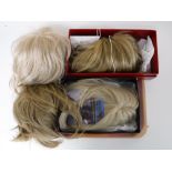 Four wigs, including a boxed Rene of Paris, a boxed Koko wig,