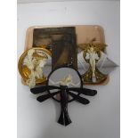 A pair of contemporary Art Deco wall plaques,