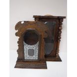 Four antique clock cases