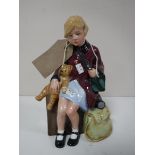 A Royal Doulton figure, The Girl Evacuee HN 3203, limited edition No.