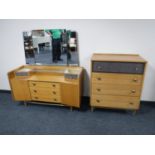 A mid twentieth century Link furniture four drawer chest,