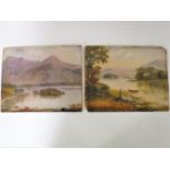 A pair of late 19th century Lakeland school oils,