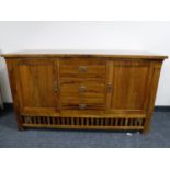 A contemporary Eastern hardwood sideboard