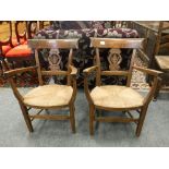 A pair of continental nineteenth century children's chairs