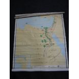 Five mid 20th century Russian maps - rolled