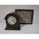 A framed late nineteenth century sampler,