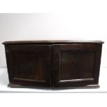 An antique mahogany three drawer cutlery chest containing small quantity of plated cutlery