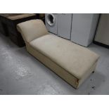 A Victorian storage chaise longue (re-upholstery project)
