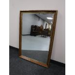 A mahogany and gilt framed over mantel mirror