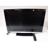 A Panasonic 32" LCD TV with remote