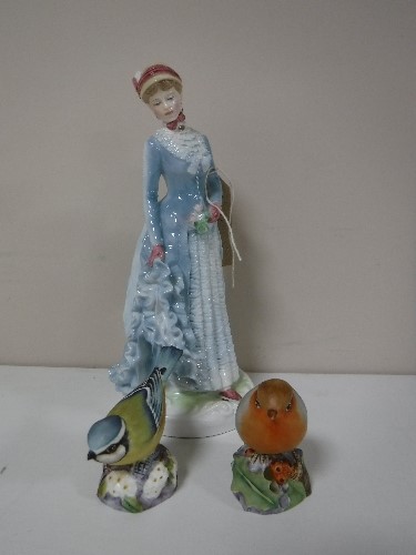 A Royal Worcester figure - Walking out,