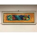 A mid twentieth century abstract oil painting,