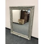 A Victorian style silvered mirror,