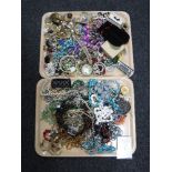 A large quantity of costume jewellery (Q)