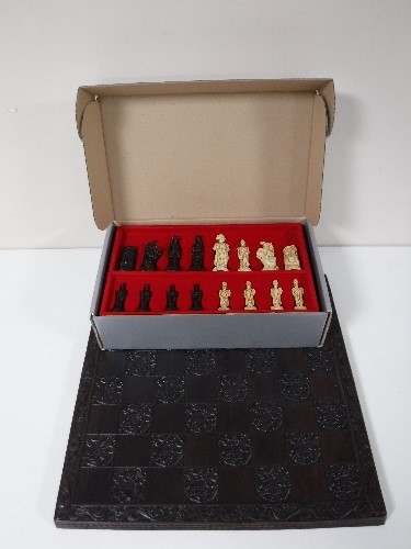 A Waterloo chess set and board in un-used condition, boxed. - Image 3 of 3