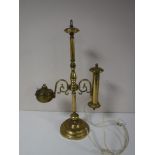 A vintage brass oil lamp (converted)