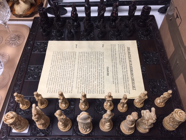 A Waterloo chess set and board in un-used condition, boxed. - Image 2 of 3