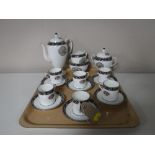 A sixteen piece Wedgwood bone china Runnymede coffee service,