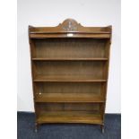 A set of early 20th century oak bookshelves