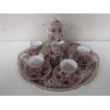 An eleven piece china tea service on tray (12)