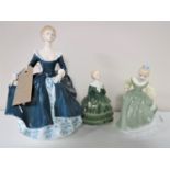 Three Royal Doulton figures - Fair Maiden HN 2211,