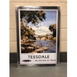 A railway advertising picture, Teesdale,