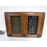 A mid 20th century walnut cased Blaupunkt valve radio