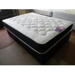 An Optimum Sleep memory art 4'6 mattress with divan base (new)