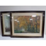 Twelve framed pictures and prints - J A Cuthbertson oil on board, framed Indian panel,