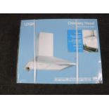 A boxed Logik 60cm stainless steel cooker hood