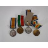 A pair of WWI medals comprising British War Medal and Victory Medal named to M. 34175 E. Tansey. V.