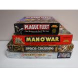 Four boxed games to include M B games Space crusade,