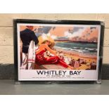 A railway advertising picture, Whitley Bay,