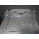 A Victorian marble wash stand top