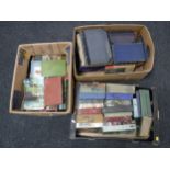 Three boxes of 20th century children's books, novels,
