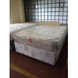 A 4'6 Rome mattress with divan base (new)
