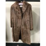 A vintage fur coat