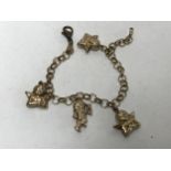A silver-gilt 'Angel' bracelet