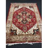 A Heriz rug,