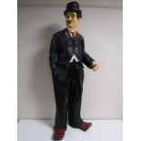 A figure of Charlie Chaplin