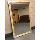 A Victorian style cream overmantel mirror,