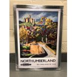 A railway advertising picture, Northumberland,