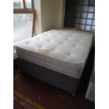A 4'6 Harmony beds destiny mattress with divan base
