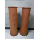 A pair of twentieth century chimney pots