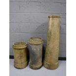 Three twentieth century chimney pots