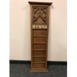 A pitch pine hymn board